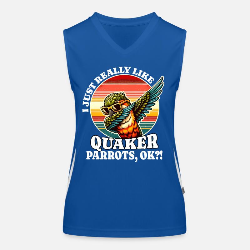 Ich Liebe Mönchssittich Spruch Funktionelles Kontrast-Tank Top für Frauen