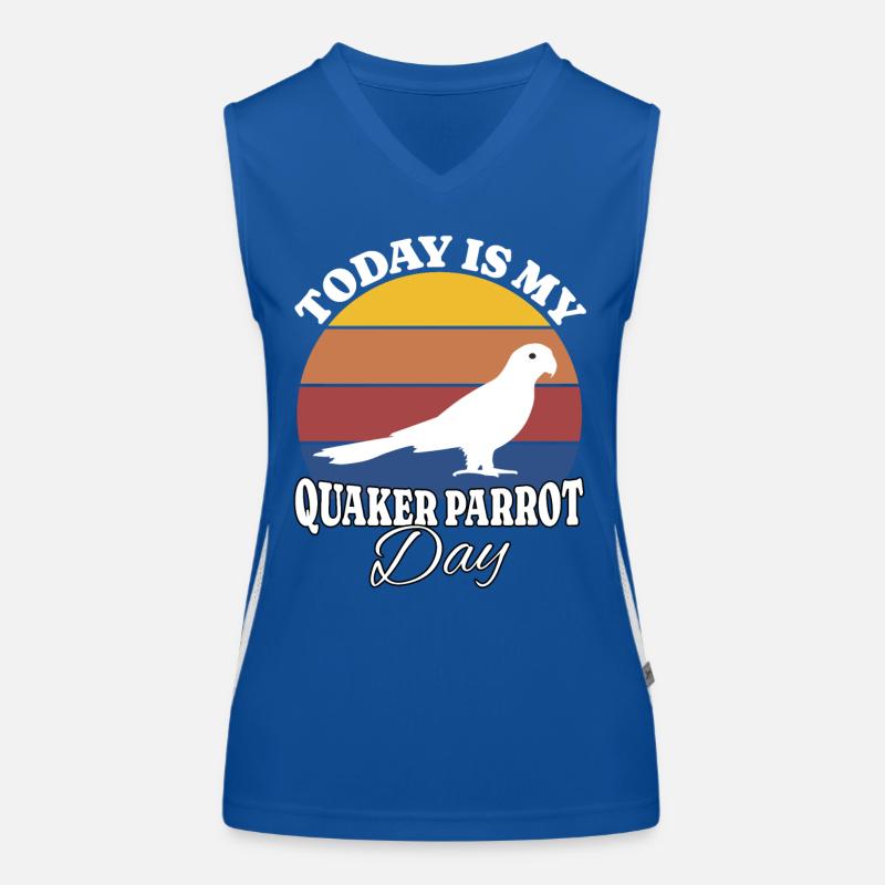 Mönchssittich Quaker Parrot Funktionelles Kontrast-Tank Top für Frauen