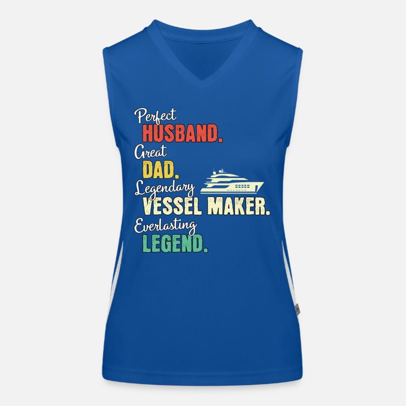Schiffbauer Papa Funktionelles Kontrast-Tank Top für Frauen