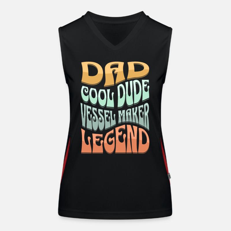 Papa Schiffbauer Funktionelles Kontrast-Tank Top für Frauen