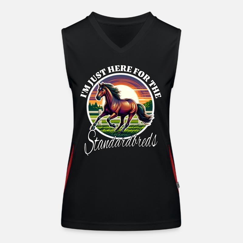 Lustige Traber Sprüche Funktionelles Kontrast-Tank Top für Frauen