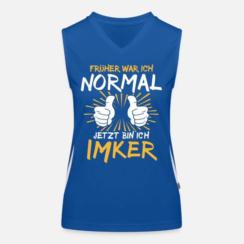 Imker Spruch Funktionelles Kontrast-Tank Top für Frauen