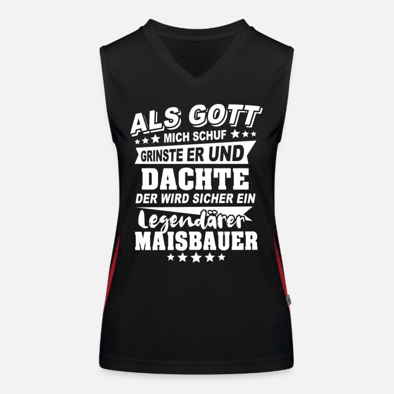 Maize farmer Women's Functional Contrast Tank Top