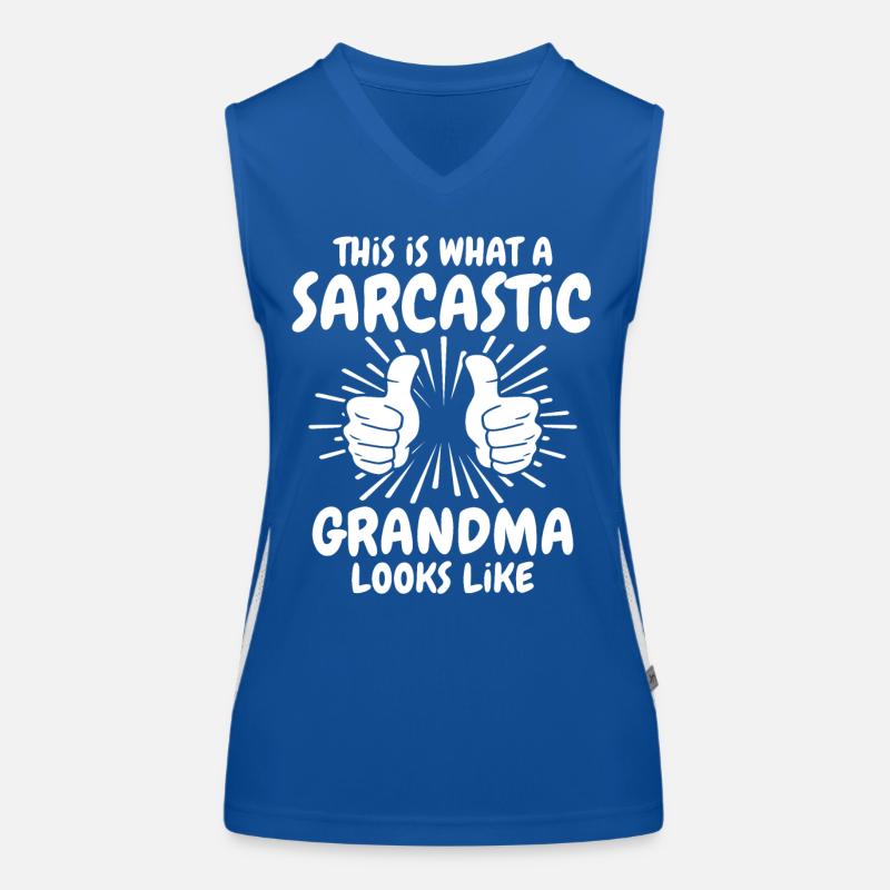 Sarcastic granny Women's Functional Contrast Tank Top