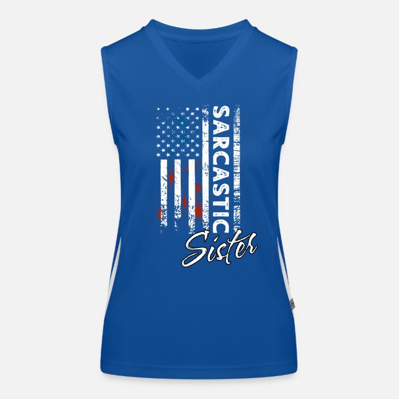 Sarcastic Sister Women's Functional Contrast Tank Top