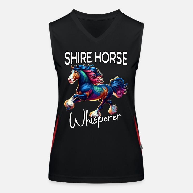 Cheval de la Comté, Cheval chuchoteur Débardeur respirant contrasté Femme