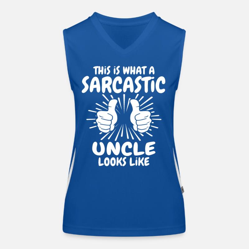 Sarcastic Uncle Women's Functional Contrast Tank Top