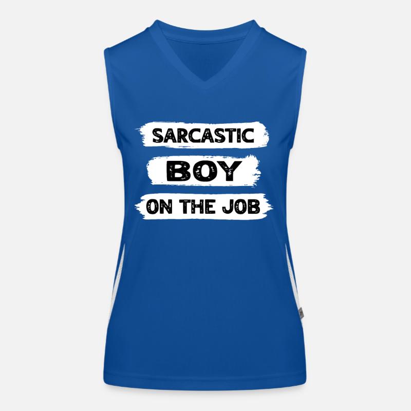 Sarcasm Boy Women's Functional Contrast Tank Top