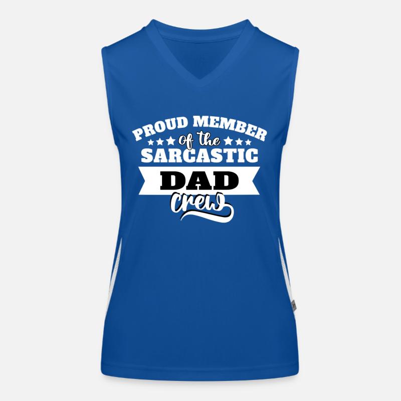 Papa Sarkasmus Funktionelles Kontrast-Tank Top für Frauen