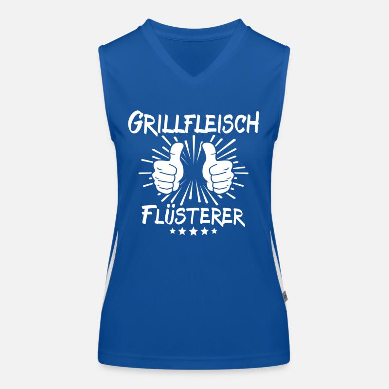 Grilled Meat Whisperer Women's Functional Contrast Tank Top