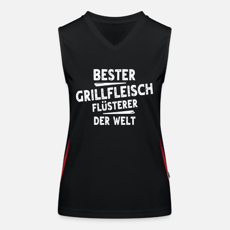 Grillfleisch Funktionelles Kontrast-Tank Top für Frauen