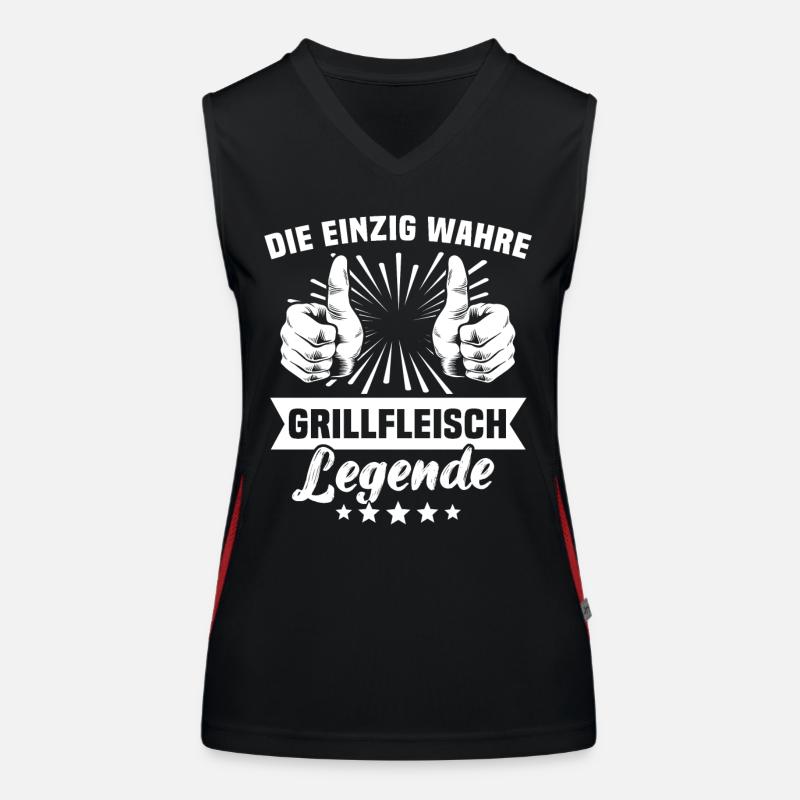 Grillfleisch Funktionelles Kontrast-Tank Top für Frauen