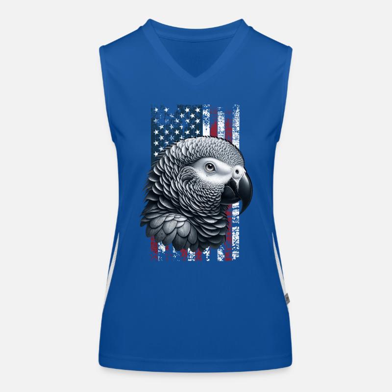 Grey Parrot US Graupapagei Women's Functional Contrast Tank Top