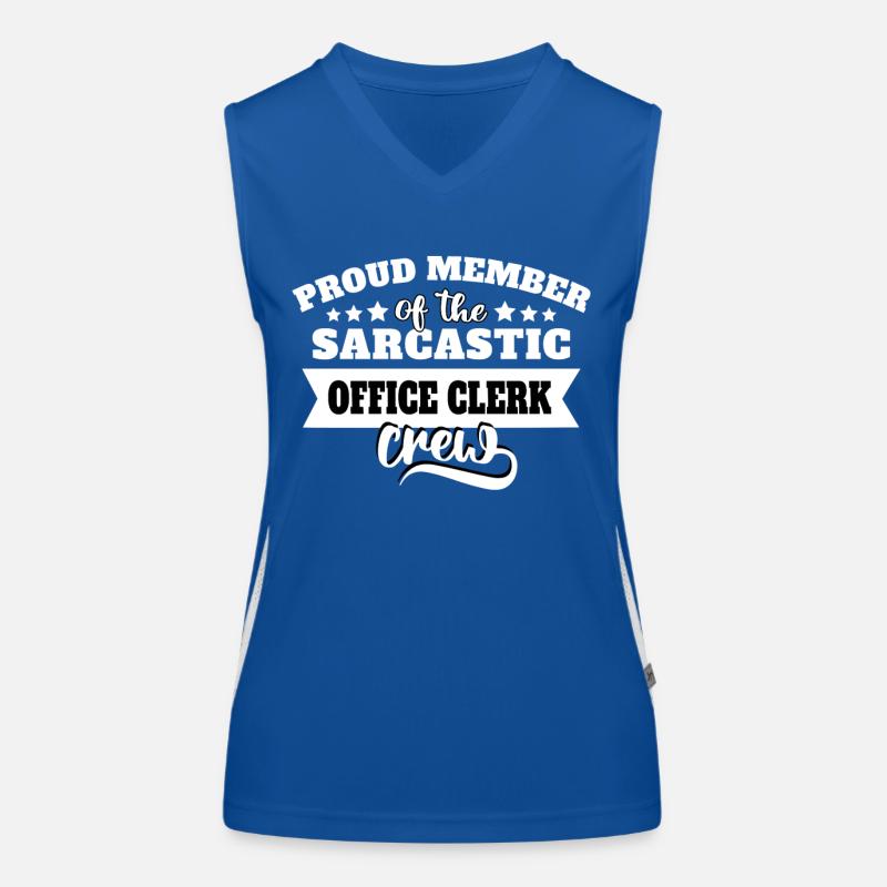 Büroarbeiter Sarkasmus Funktionelles Kontrast-Tank Top für Frauen