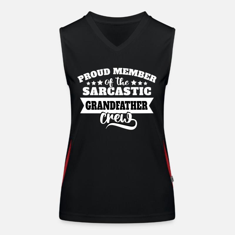 Grandfather Sarcasm Women's Functional Contrast Tank Top