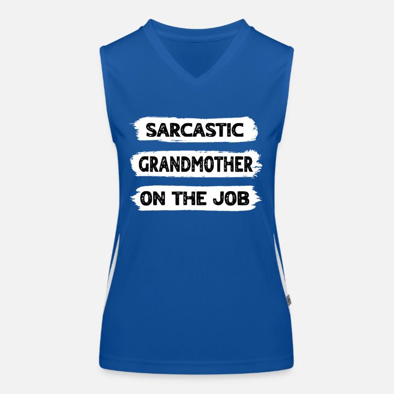 Sarkasmus Grossmutter Funktionelles Kontrast-Tank Top für Frauen