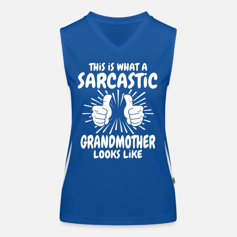 Sarkastische Grossmutter Funktionelles Kontrast-Tank Top für Frauen
