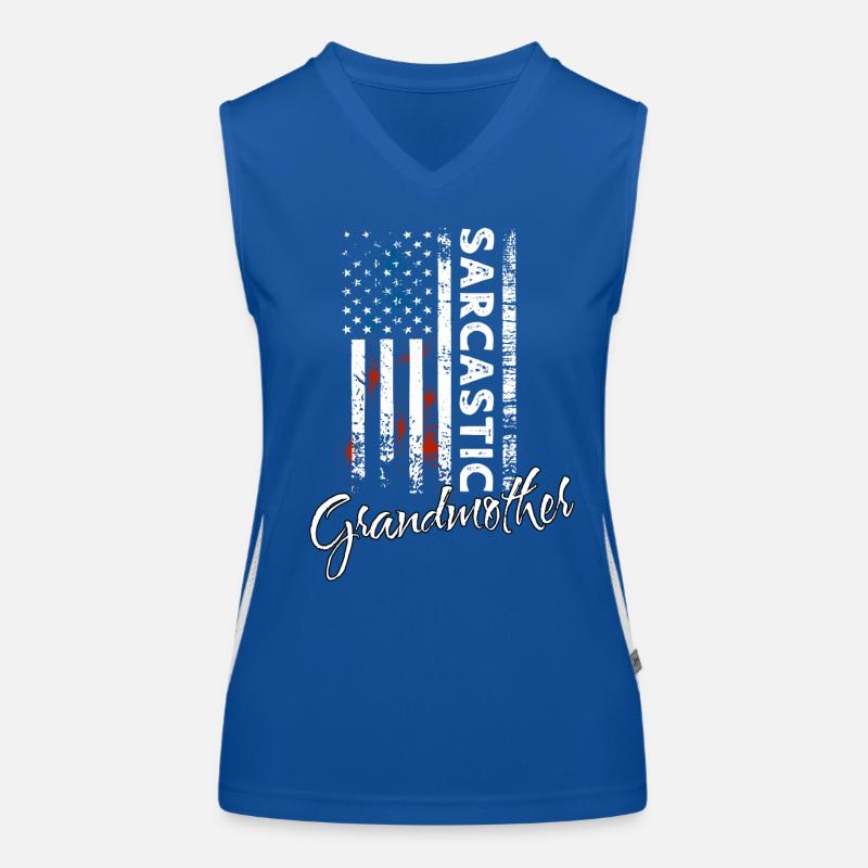 Sarkastische Grossmutter Funktionelles Kontrast-Tank Top für Frauen