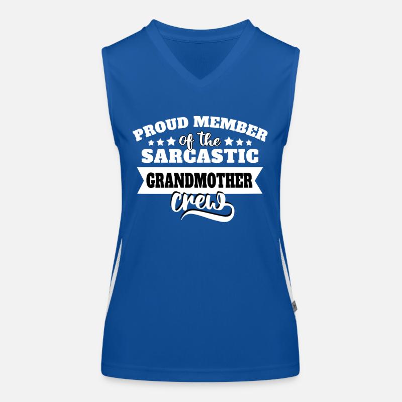 Grossmutter Sarkasmus Funktionelles Kontrast-Tank Top für Frauen