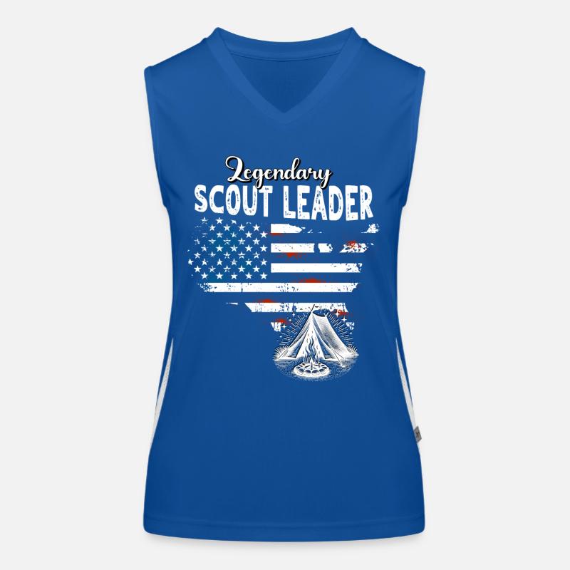 Pfadfinderführer US Funktionelles Kontrast-Tank Top für Frauen