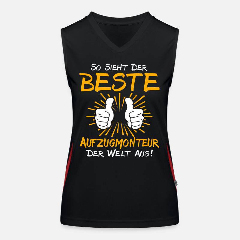 Aufzugmonteur Geschenkidee Funktionelles Kontrast-Tank Top für Frauen