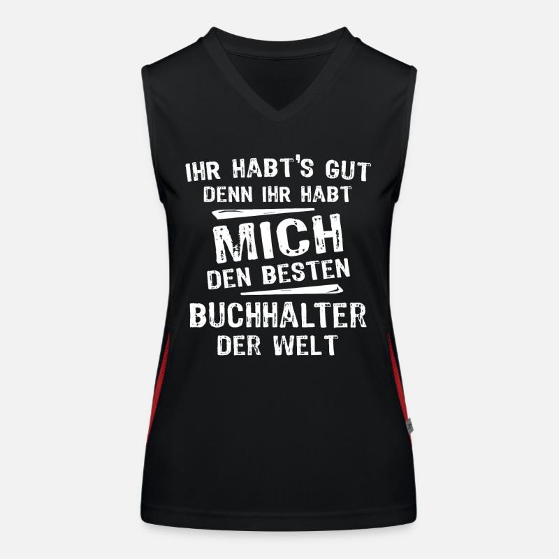 Buchhalter Funktionelles Kontrast-Tank Top für Frauen