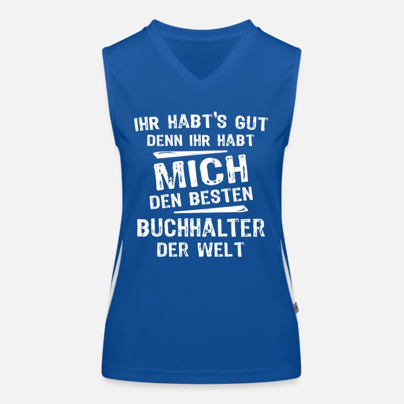 Comptable Débardeur respirant contrasté Femme