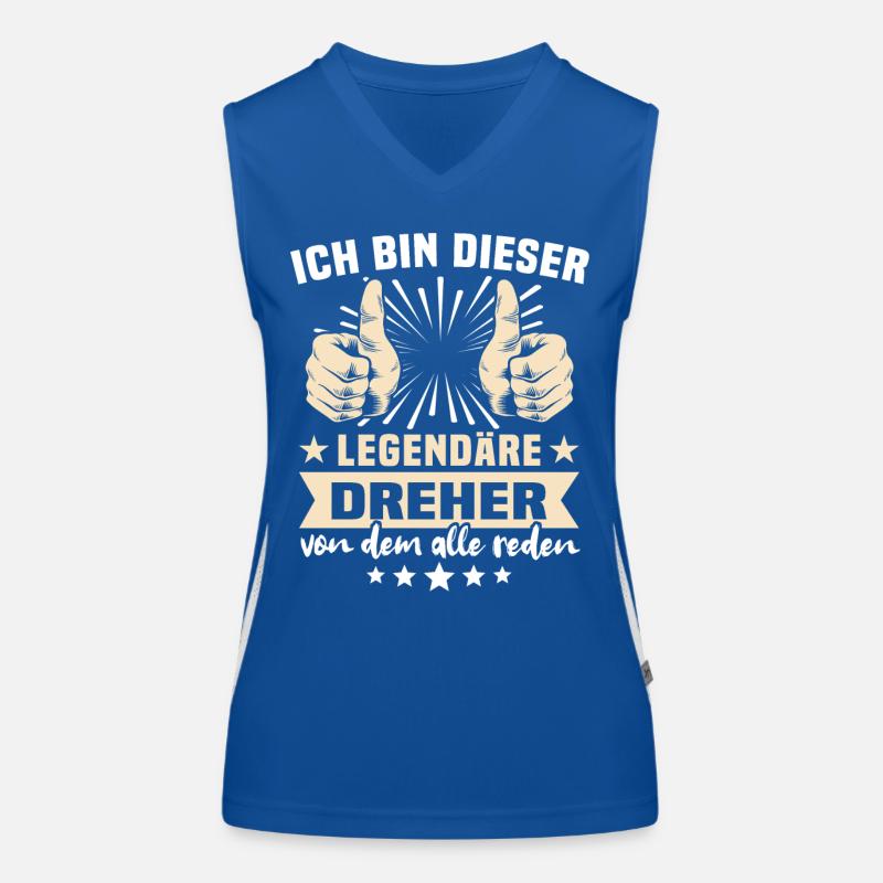 Dreher Sprüche Funktionelles Kontrast-Tank Top für Frauen