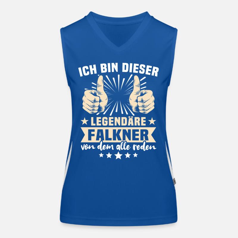 Falkner Sprüche Funktionelles Kontrast-Tank Top für Frauen