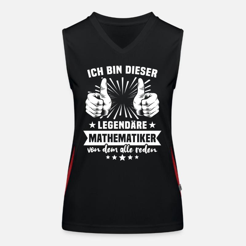 Mathematician Legend Women's Functional Contrast Tank Top