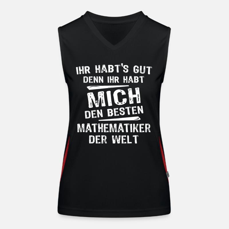 Mathematician Women's Functional Contrast Tank Top