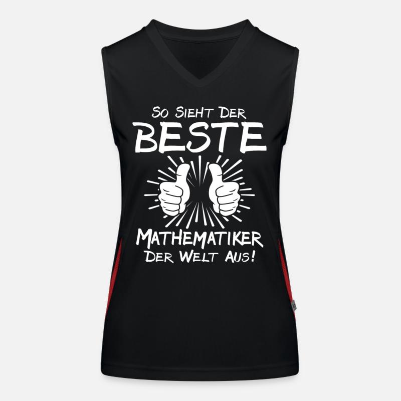 Best Mathematician Women's Functional Contrast Tank Top