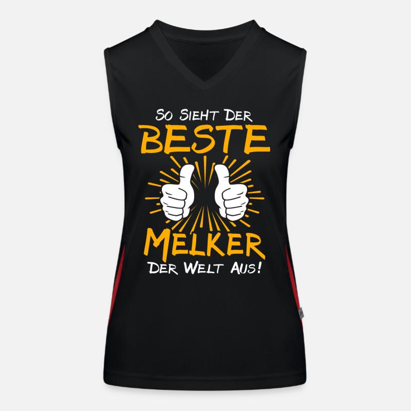 Melker Geschenkidee Funktionelles Kontrast-Tank Top für Frauen