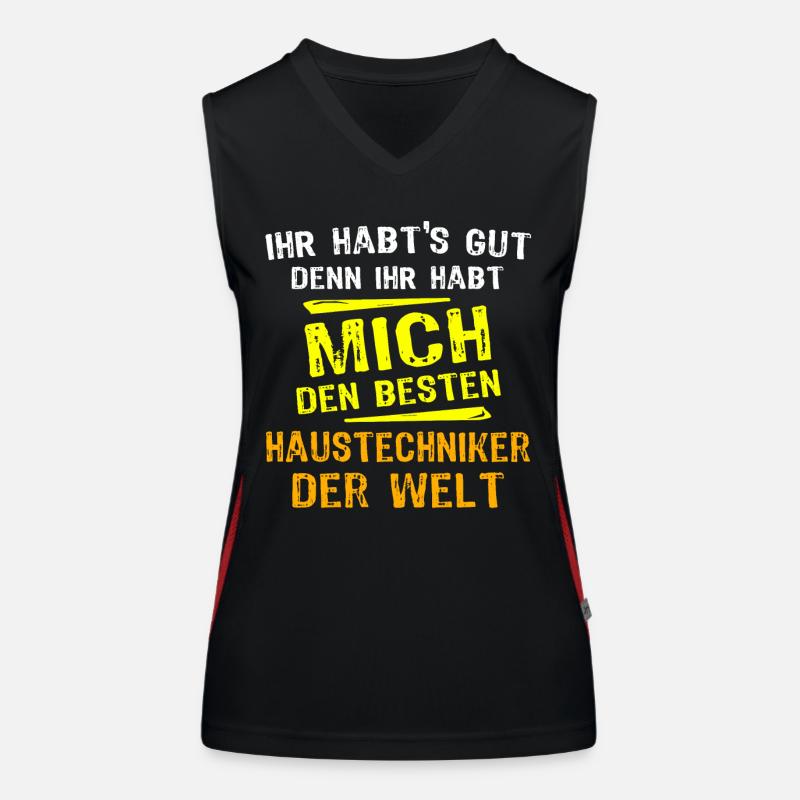 House Technician Gift Women's Functional Contrast Tank Top
