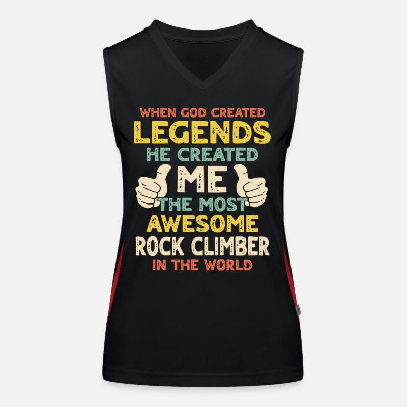 Kletterer Funktionelles Kontrast-Tank Top für Frauen