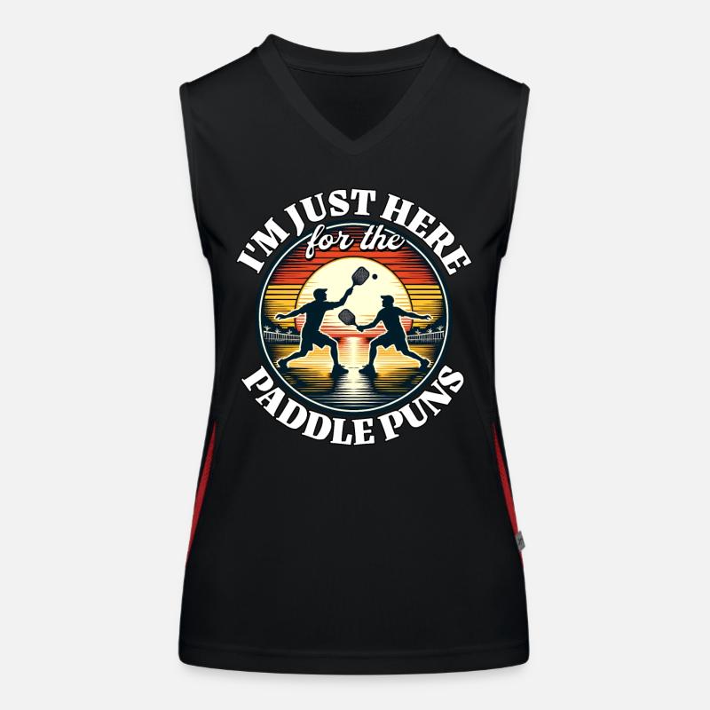 Paddleball Funktionelles Kontrast-Tank Top für Frauen