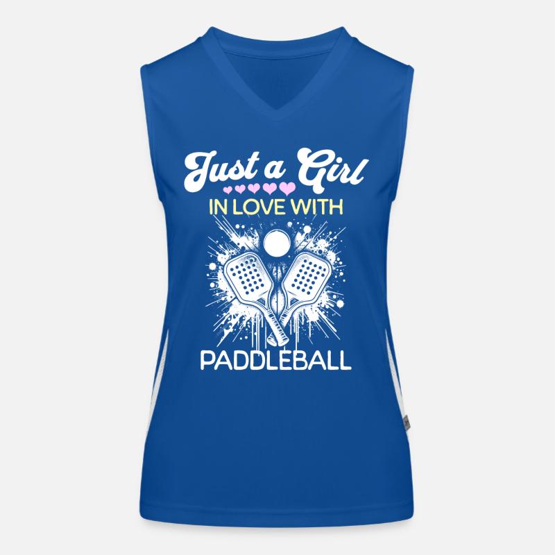 Paddleball Mädchen Funktionelles Kontrast-Tank Top für Frauen
