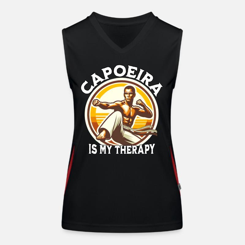 Funny Capoeira Saying Women's Functional Contrast Tank Top