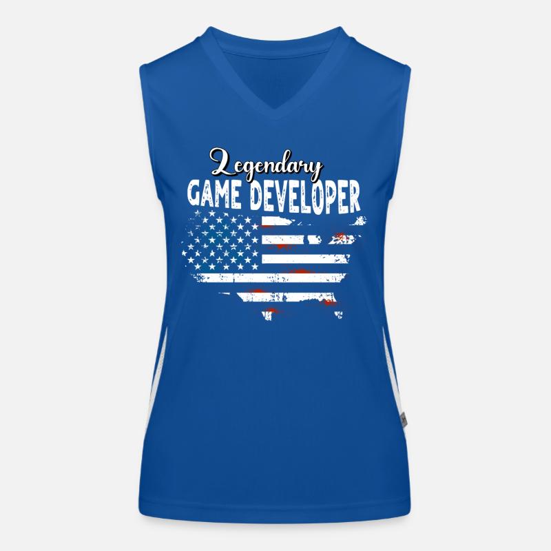 Game Developer US Women's Functional Contrast Tank Top