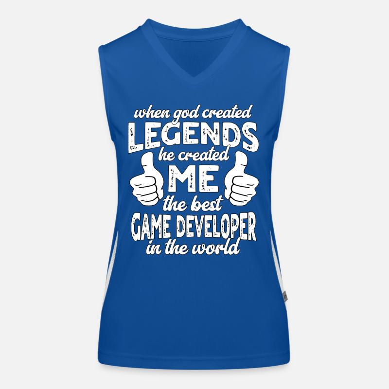 Best Game Developer Legend Women's Functional Contrast Tank Top