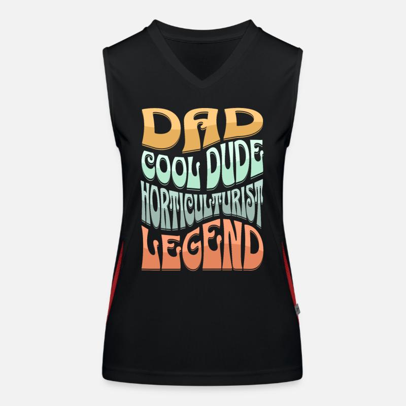 Papa Gartenbauer Funktionelles Kontrast-Tank Top für Frauen