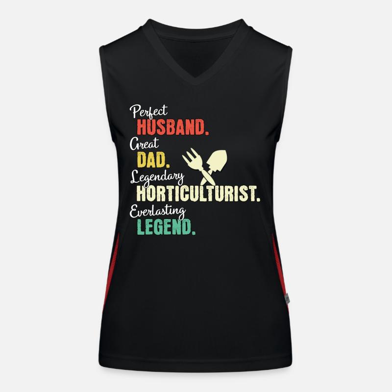 Gartenbauer Papa Funktionelles Kontrast-Tank Top für Frauen