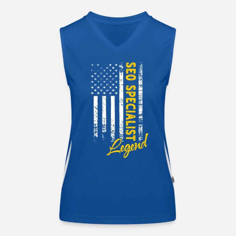 SEO Manager Legende Funktionelles Kontrast-Tank Top für Frauen
