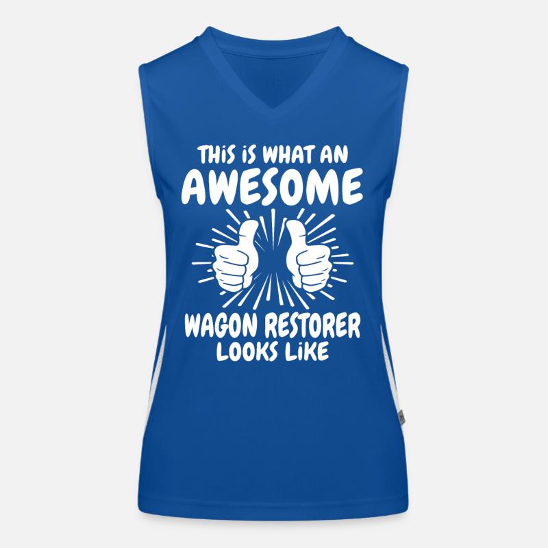Wagenrestaurator Funktionelles Kontrast-Tank Top für Frauen