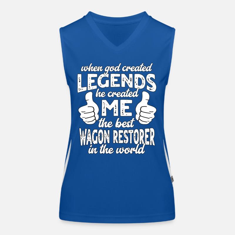 Bester Wagenrestaurator Legende Funktionelles Kontrast-Tank Top für Frauen