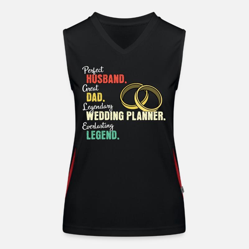 Wedding Planner Dad Women's Functional Contrast Tank Top