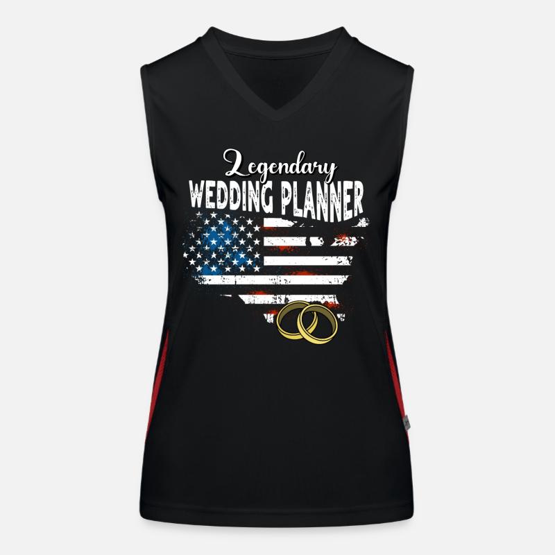 Hochzeitsplaner US Funktionelles Kontrast-Tank Top für Frauen
