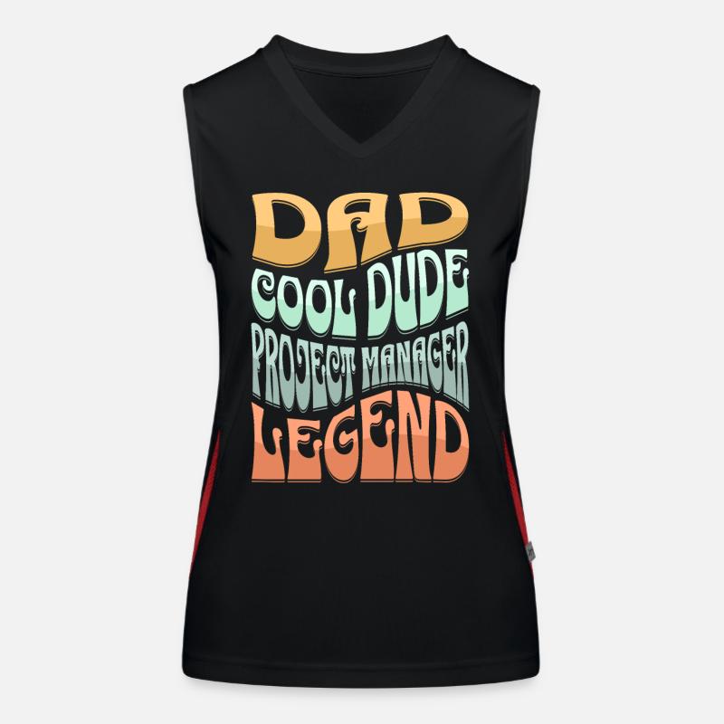 Dad Project Manager Women's Functional Contrast Tank Top