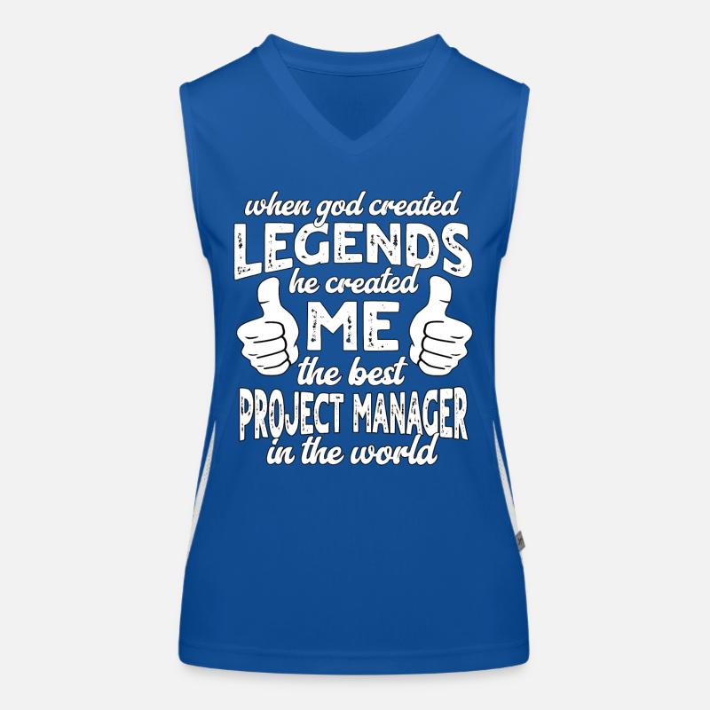 Best Project Manager Legend Women's Functional Contrast Tank Top