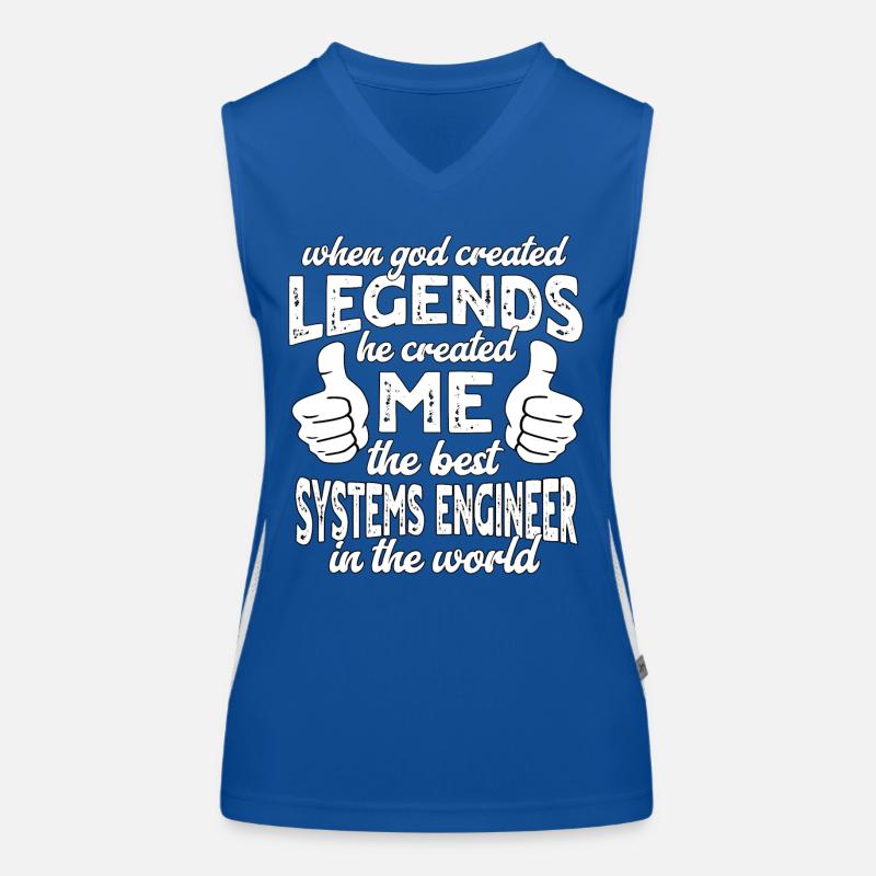 Best Systems Engineer Legend Women's Functional Contrast Tank Top